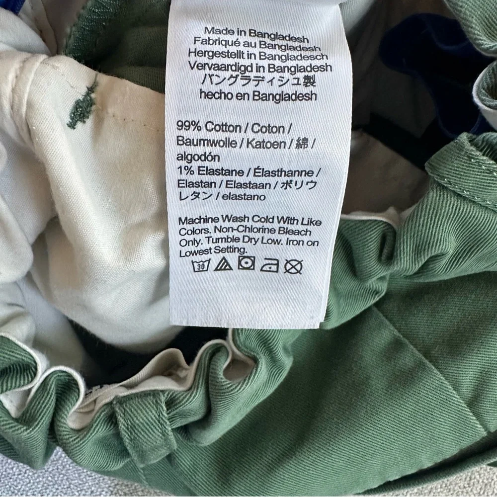 Boys J. Crew Crewcuts Olive Green Chino Pants. Size 10 Slim.